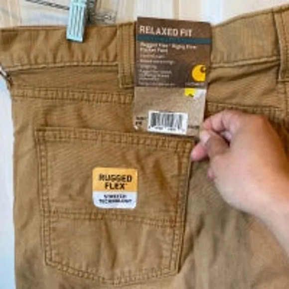 NWT Carhartt Relax fit Rugged flex Stretch Technology Men Active Pants 44x30 - Picture 7 of 11